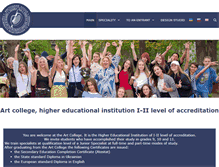 Tablet Screenshot of college.mixmd.edu.ua